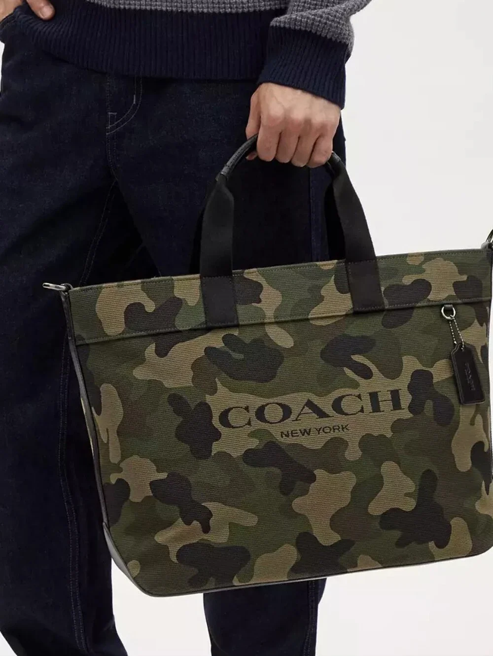 Coach Tote 38 In Camo Print